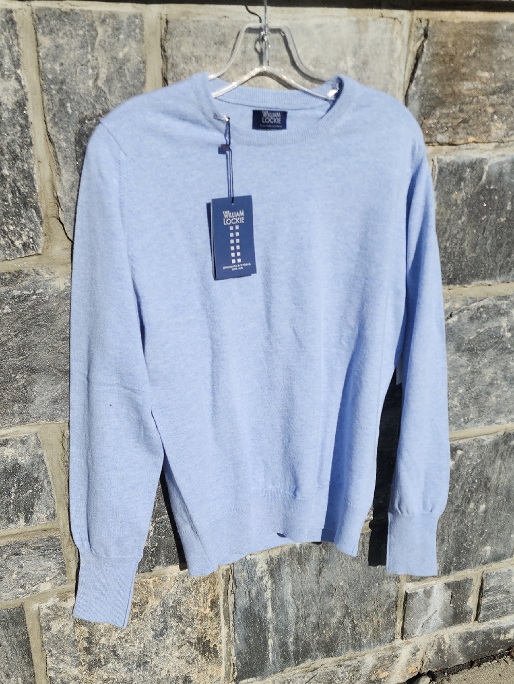 NWT William Lockie Oxton Cashmere Crewneck Sweater Made In Scotland Medium